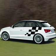 Car Door Sticker Vinyl Film Squares Trims Decor Accessories For Audi A1 8X GB GBA Sportback Quattro 
