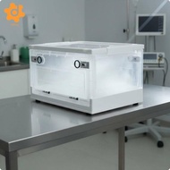 [utruiut0k] Oxygen Chamber Foldable Portable Pet Recovery Box Ventilated Animal Treatment Cage for C