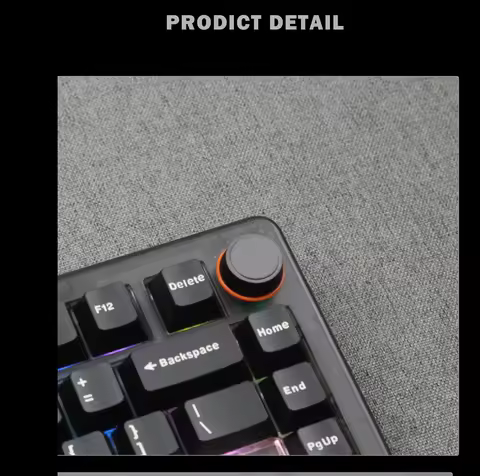 ZUOYA QK75 Mechanical Keyboard RGB Backlit Gasket Structure 3-Mode 2.4G Bluetooth Wireless Hot Swap 