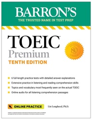 Chulabook|c321|หนังสือ|TOEIC PREMIUM: 6 PRACTICE TESTS + ONLINE AUDIO (BARRON'S)