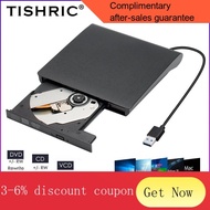 YQ5 TISHRIC USB External CD DVD Drive Writer Reader Player USB3.0/Type C Portable CD DVD ROM RW Burner For Macbook Lapto