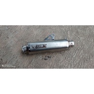 knalpot Round DST RacingOriginal 50mm inletTITAN full stainless steel universal racing exhaust