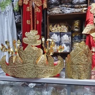 Mahkota Singer Sunting Aksesoris Kepala Manten Pengantin Adat Lampung Pria Wanita
