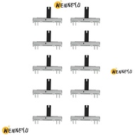 WENNEYU 10PCS B50K Potentiometer, B50K Slide Slide Siding Slide Potentiometer, Professional Multicol