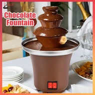 Chocolate Fondue Fountain Stainless Steel 4-Layered Chocolate Fondue Fountain
