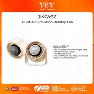 Jincase JF-83 Air Circulation Desktop Fan l Adjustable Angle for All-Around Cooling