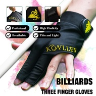 KONLLEN new Pool Glove Fingerless Gloves Left Hand Gloves Snooker Gloves Pool Cue/Carom Gloves Durab