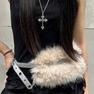 Fashion Plush Woman Belt 2025 Retro Y2k Belt