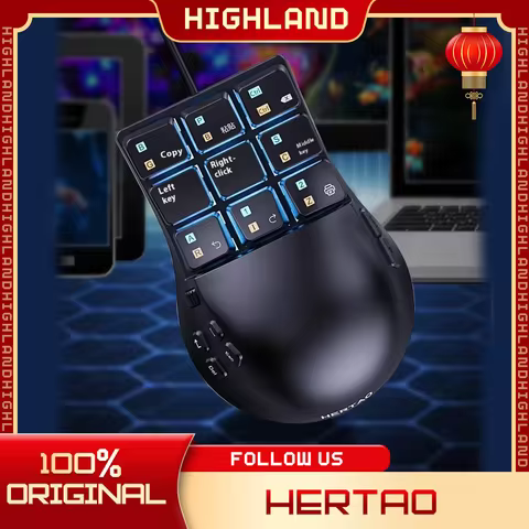 HERTAO Gaming Mouse Lightweight PMW3360 Programming Ergonomics Mice Custom Mouse E-sports Sensor Gam