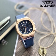 [Original] 8823G BRG-5 Balmer Chronograph Sapphire Mens Watch with Blue Dial and 50m Water Resistant