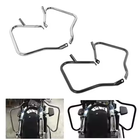 Motorcycle 7/8" Saddlebags Guard Crash Bars For Harley Road King Street Glide Road Glide 2014-2022