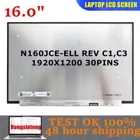 N160JCE-ELL REV C1,C3 Original NEW 16.0 Ultra-thin LED Matrix Laptop LCD Panel Display 1920 * 1200 S