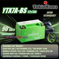 YTX7A / YTX7A-BS GEL SYM VF3i 185 MOTORCYCLE BATTERY KARISMA/COMEL/EVOZ/JETZ125/VR125/JET/POWER/PASSION bateri motosikal