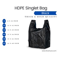 ⚫BLACK ABC Singlet Thick/High Quality Plastic Bag/TShirt 9X13(10)/12X13(20)/15X16(30)/17X19(40)/18X22(48)/22X26(65)