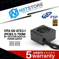 FSP VITA GD ATX3.1 (PCIE5.1) 750W 80+ GOLD NON-MODULAR POWER SUPPLY - VITA-750GD