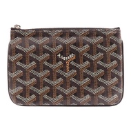 GOYARD 塗層帆布Pouch銀扣手拿包