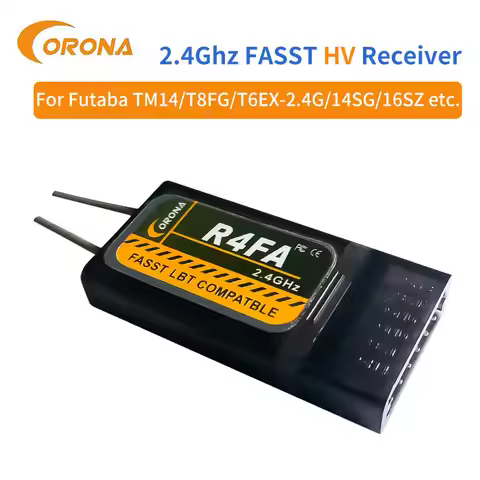 Corona R4FA/R6FA/F8FA/R14FA 2.4Ghz Dual Antenna FASST LBT Compatible FUTABA Receiver Receptor for RC