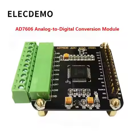 AD7606 data acquisition card module, multi-channel 16-bit ADC, 8-channel simultaneous voltage sampli