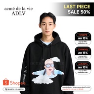 ADLV (acmé de la vie) BABY FACE SKYDIVING HOODIE BLACK (ADL22HD0046U)