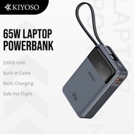KIYOSO T173LP PD65W Laptop Power Bank 20000mAh Multi Charging 3C Powerbank CCC 22.5W Fast Charge Qui