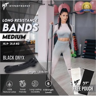 Resistance Band Black Onyx 35-70 Pounds 15.9-31.8kg Rubber Training Heavy Loop Latex Gym Home Workou