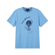 EA & 7 Men's Vacation Capsule Series Round Neck Short-Sleeved T-Shirt Casual All-Match