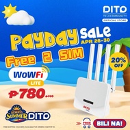DITO Home WiFi 4 Antena Lite w/ 70GB Data for 30 Days 4G FREE SIM