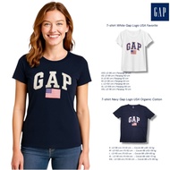 GAP Branded Women's T-Shirt with USA Logo | Original Premium Cotton T-shirt | Casual Everyday Wear