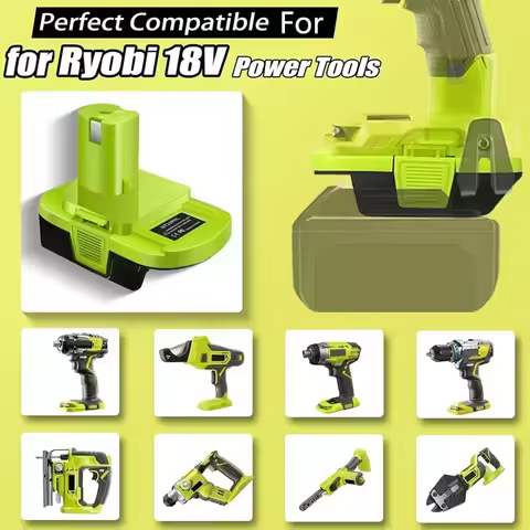 battery adapter used for Makita18V batteries converted to Ryobi 18V power supply tool, power tool ad