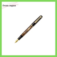 Pelikan Fountain Pen B Bold Marble Brown Classic M200 Piston Type Official Import