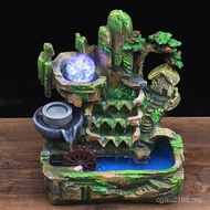 Desktop Resin Small Ornaments Bonsai Flowing Water Fountain Rockery Cross-Border Creative One Piece 