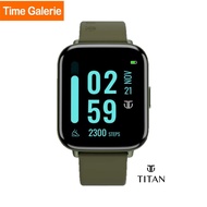 Titan Smart Watch Silicone Green Strap watch for Unisex (90155AP03)