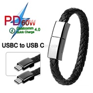 Bracelet Type C USB C Cable For Samsung  A06/A55/A15/A56/S24 Ultra  S21 S23 Huawei P30P40 P60 Mate60