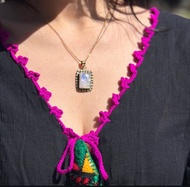 印度手工丨原礦寶石吊墜-月光石