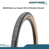 MAXXIS BAN LUAR SEPEDA RAMBLER 700 X 45 SKINWALL BICYCLE OUTER TIRES MTB GRAVEL CROSS COUNTRY NYLON-
