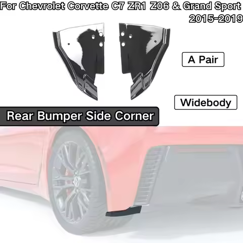 Rear Bumper Corner For Chevrolet Corvette C7 Widebody ZR1 Z06 Grand Sport 2015-2019 Side Diffusers W