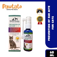 Nutrimax Prevention of Ear Mites Ear Spray / Ear Mite Treatment Spray (Cat) - 60ML