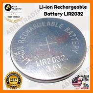 LIR2032 3.6V Button Coin Cell Rechargeable Battery CR2032 40mAh 2032
