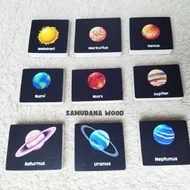 Educational Toys Solar System Planet Accessories Blocks contains 9 Standing Blocks Children's Toys