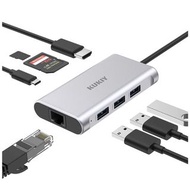 USB C Hub, 8-in-1  USB Type-C Type C適合Windows Mac OS
