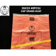 CAP ORANG KUAT 20x24/22x26/24x28/26x33 -40pcs± Disposable plastic bag / singlet bag / handle bag