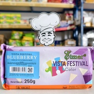 Elmer Vista Festival Blueberry Compound Chocolate 250Gr Elmer Blueberry Chocolate/ 250Gr Elmer Vista
