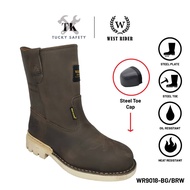 WR 9018 BG/BRW - WEST RIDER SAFETY BOOT / KASUT SAFETY KERJA / LEATHER SAFETY BOOT HEAVY DUTY SAFETY