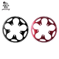 Amuzocity 110BCD Bike Narrow Wide Chainring 50-60T for Sprocket Crankset