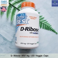 Bioenergy with Ribose ดี-ไรโบส 850mg 120 Veggie Caps - Doctors Best D-Ribose Help enhance ATP energy