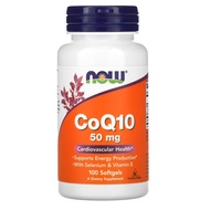 Now Foods CoQ10 With Selenium and Vitamin E 50 mg 100 Softgels