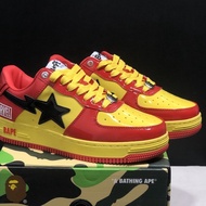 2025 New HOT 【Original】 BAPE STA Meteor Vibe เทรนด์แฟชั่นผู้ชายและผู้หญิงรองเท้าลำลองส้นเตี้ยรองเท้า