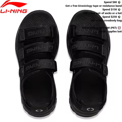 Li-Ning Unisex SOFT COCA Sandals COMFOAM Cushioning Comfortable LiNing Men Women Fashionable Sneaker