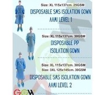 Isola Gown Disposable 100s per carton clearance sale