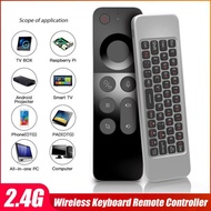 Wireless Voice Air Mouse Remote Control Controller With Gyro Sensing Game Keyboard For X96 H96 MAX A